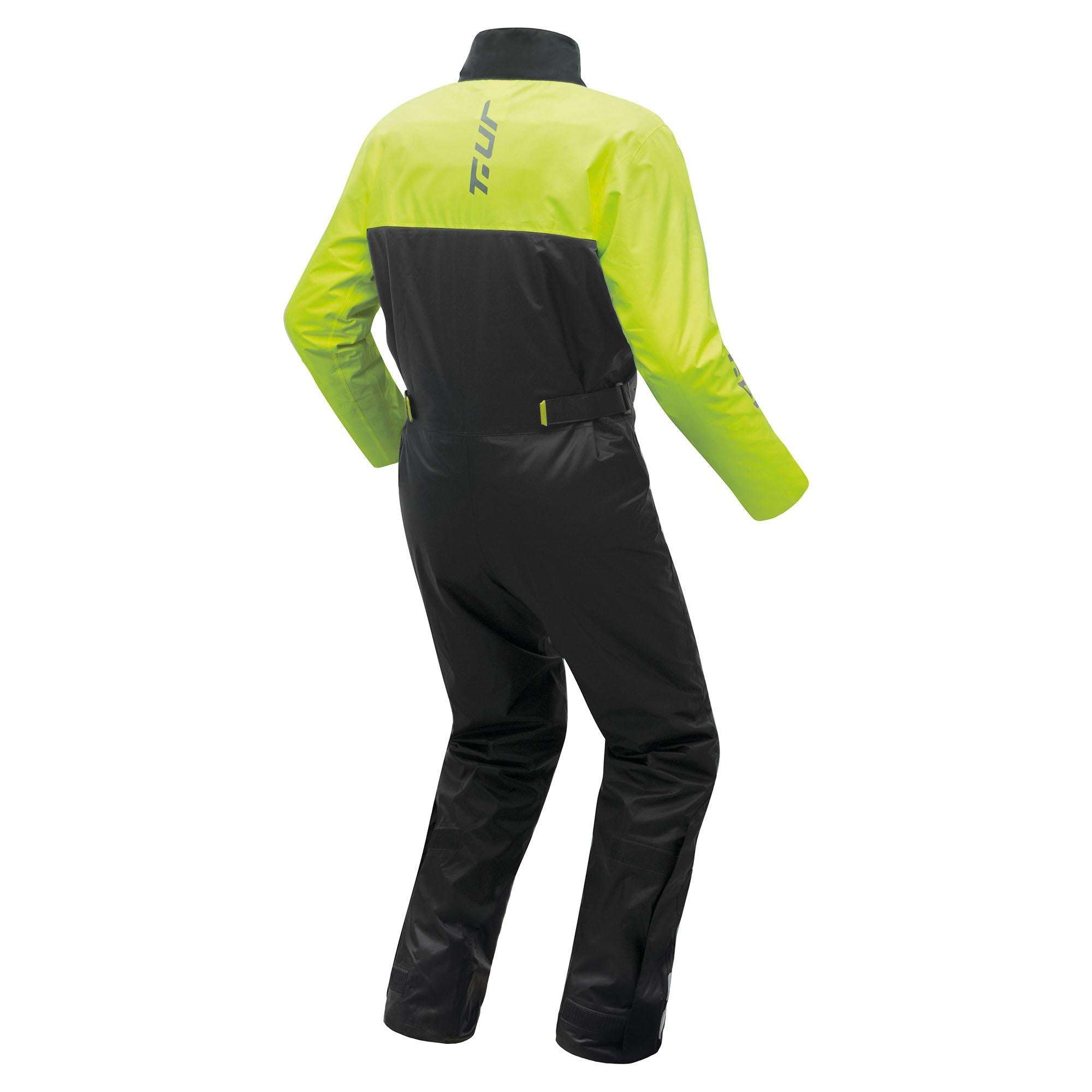 T.UR. - Tuta Antipioggia FULLTRIP HYDROSCUD® Black Yellow Fluo