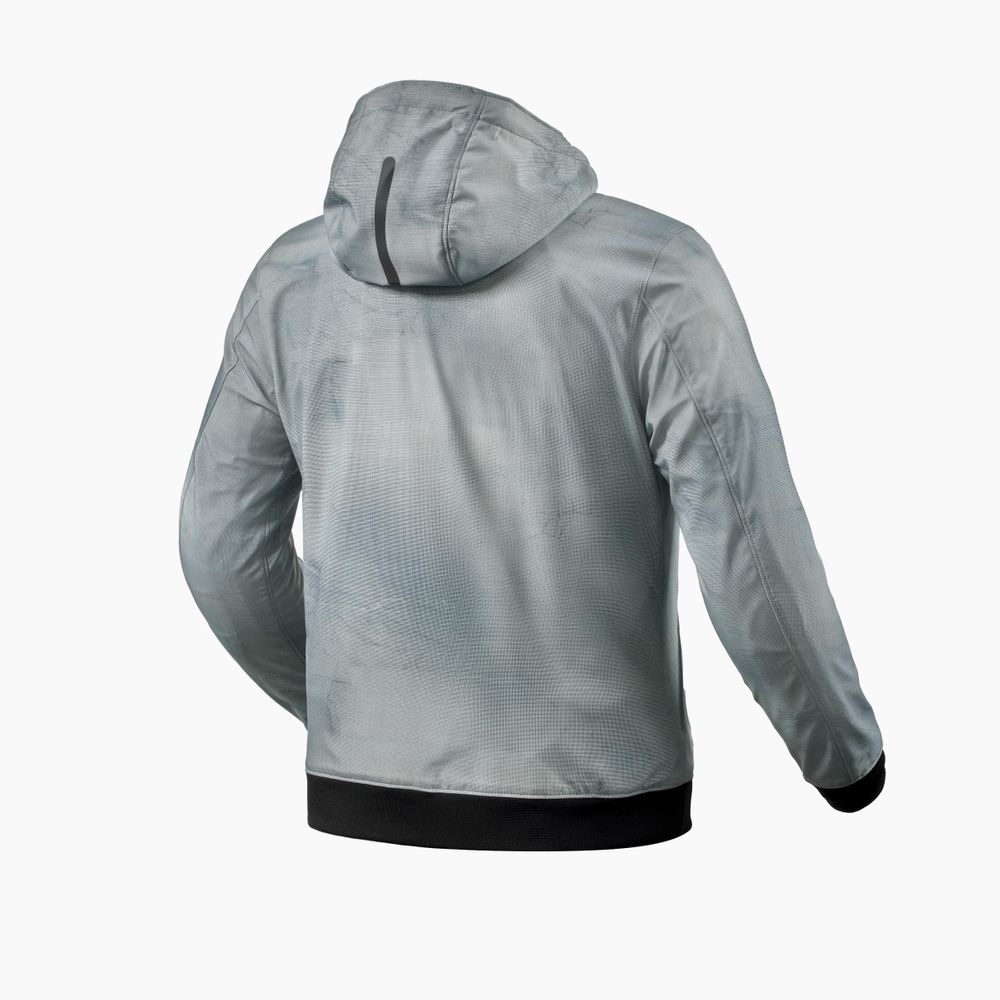 Giacca Saros WB, una giacca moto con protezioni SEESMART. Colore Nero-Antracite. Di REV'IT!.