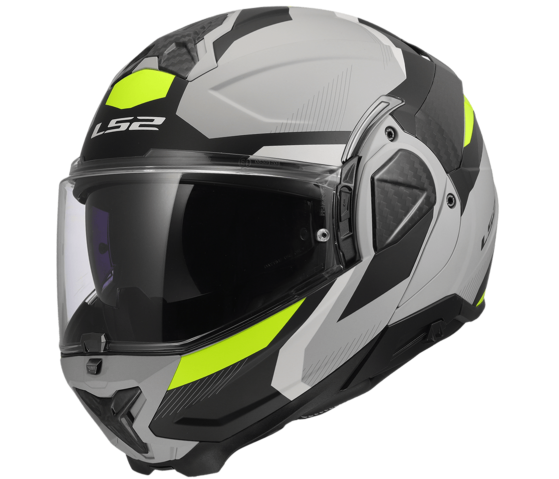 LS2 FF910 Advant II – Casco Moto Convertibile KPA – TRIPLE LIGHT GREY