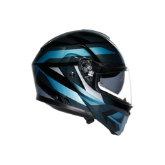 Casco Modulare Agv Streetmodular  MPLK Ledro Matt Black/Powder Blue
