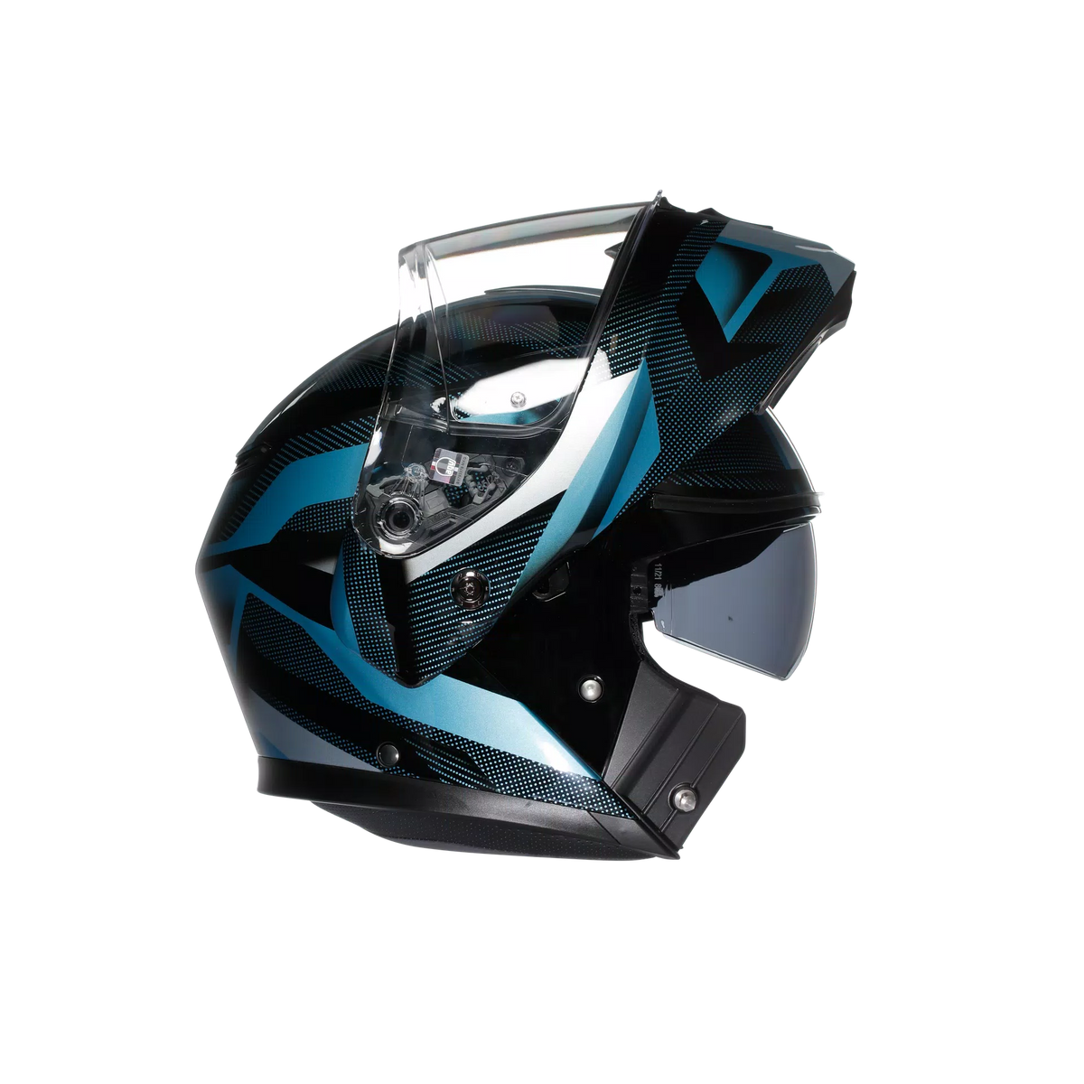 Casco Modulare Agv Streetmodular  MPLK Ledro Matt Black/Powder Blue