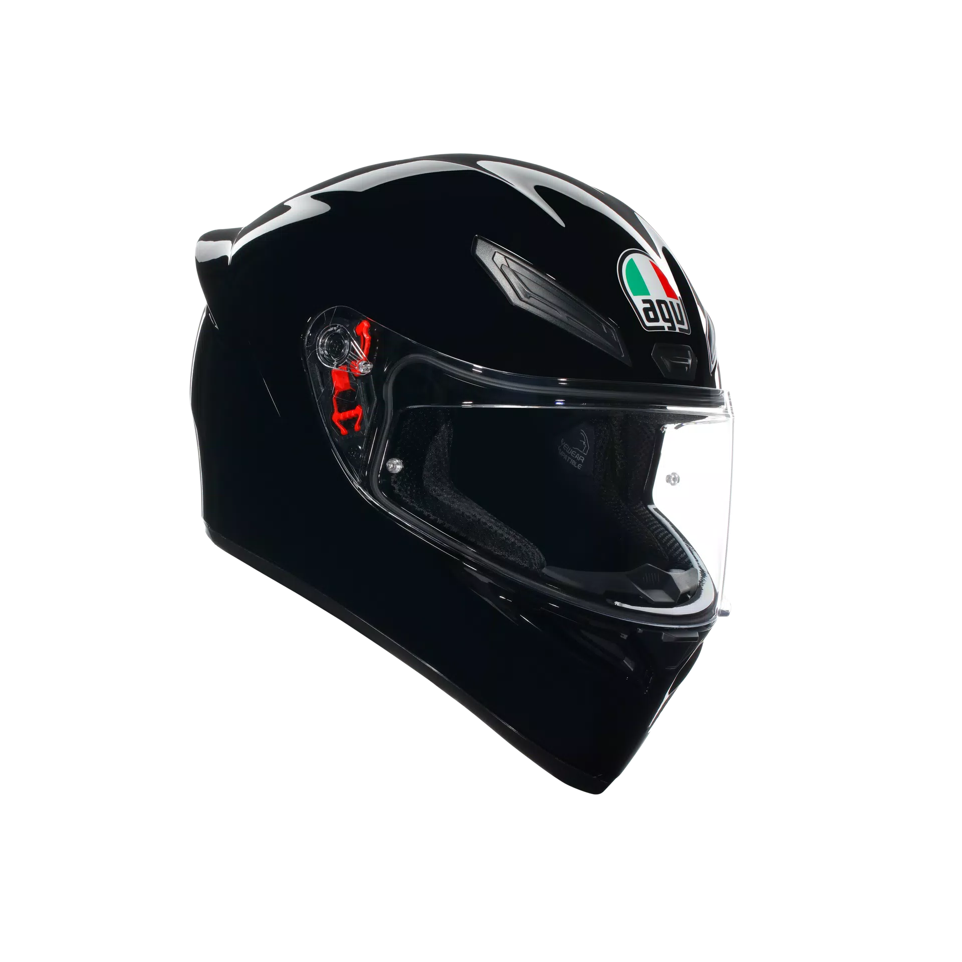 Casco Moto Integrale K1 S AGV BLACK Lucido