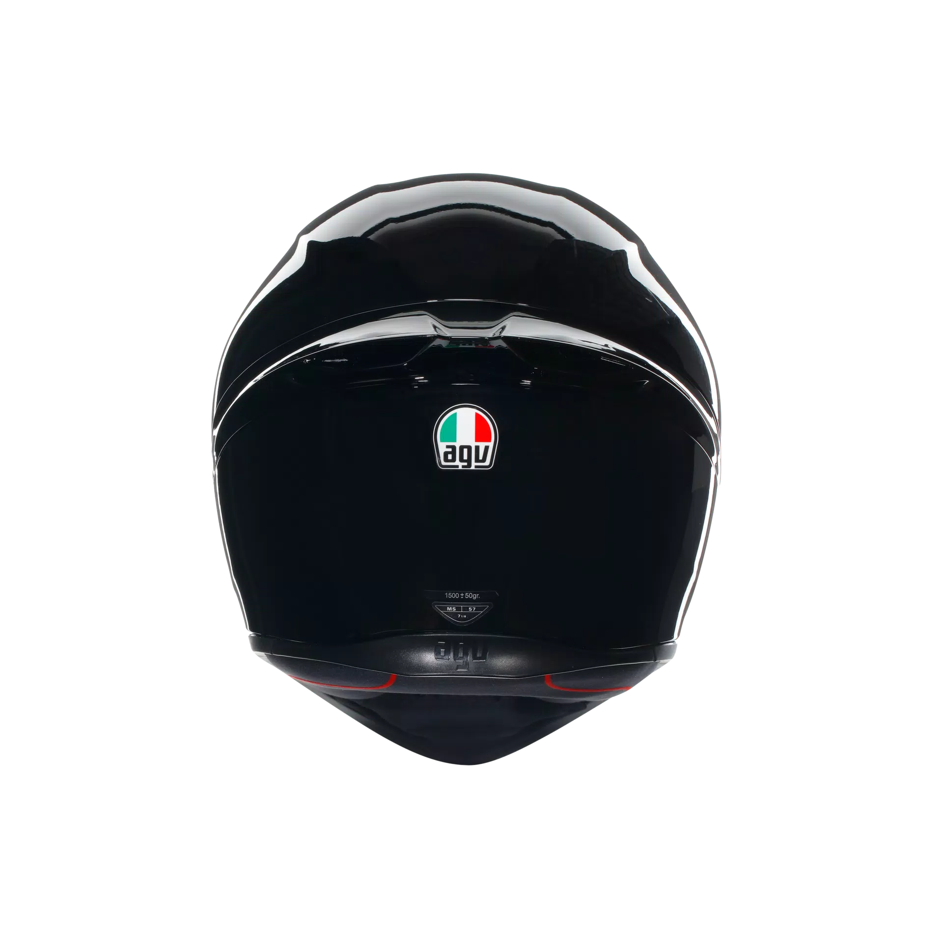 Casco Moto Integrale K1 S AGV BLACK Lucido