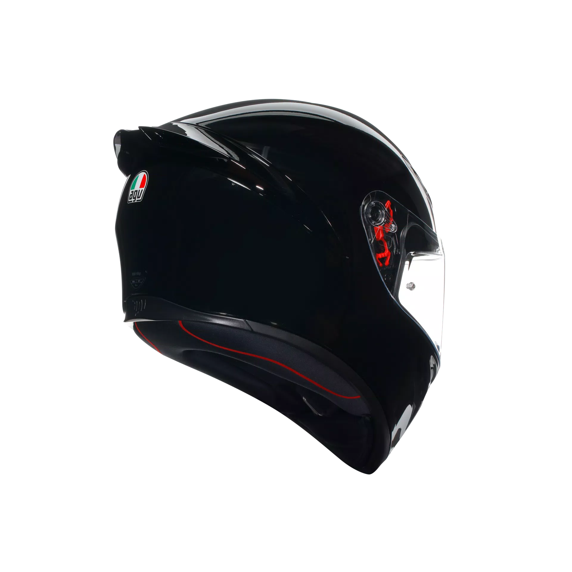 Casco Moto Integrale K1 S AGV BLACK Lucido