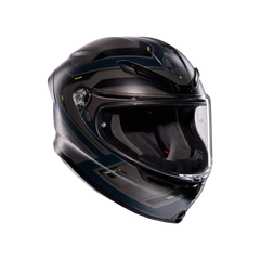 Casco Integrale MotoGP AGV K6 S MPLK Enhance Matt Grey/Yellow Fluo