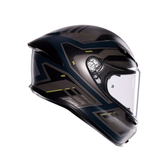 Casco Integrale MotoGP AGV K6 S MPLK Enhance Matt Grey/Yellow Fluo