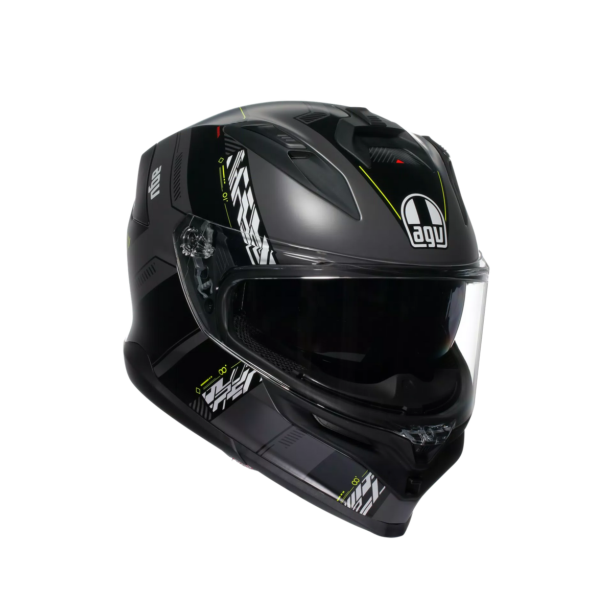 Casco integrale Sport Touring AGV K7 MPLK trs Kyber Matt Grey/Yellow Fluo