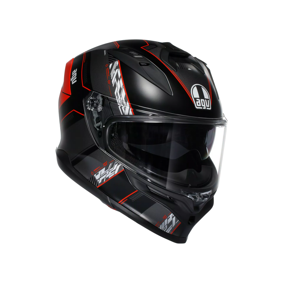 Casco integrale AGV K7 MPLK trs Kyber Matt Black/Red
