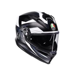 Casco integrale AGV K7 E2206 MPLK trs Glimpse Matt Black/White