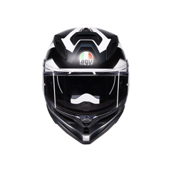 Casco integrale AGV K7 E2206 MPLK trs Glimpse Matt Black/White