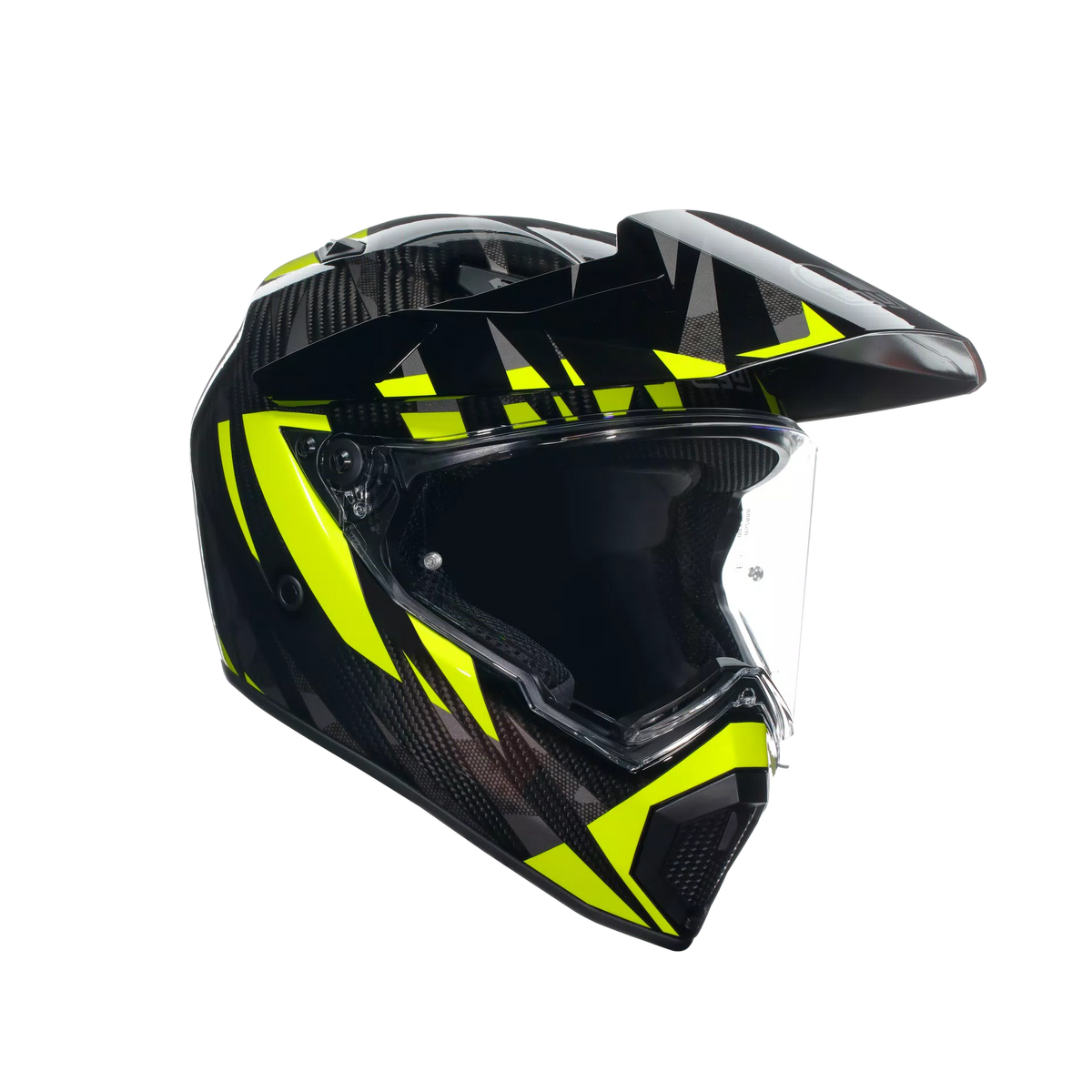 Casco integrale Touring AGV AX9 MPLK Steppa Carbon/Grey/Yellow