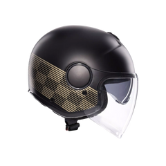 Casco Jet AGV Eteres Ponza Matt Black/Gold