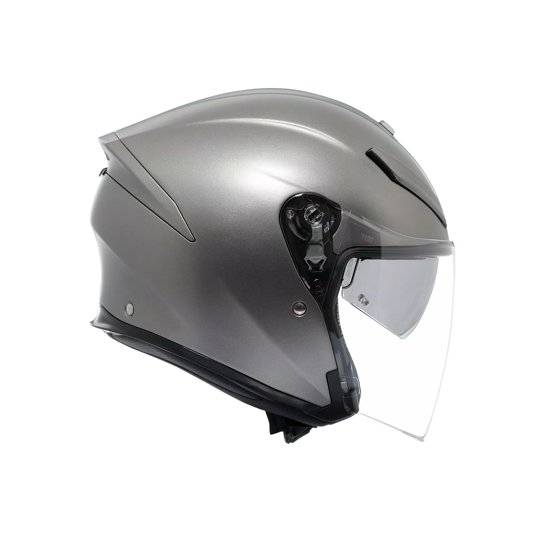 Casco Moto Jet AGV K5 Jet Evo Mono Matt Luna Grey