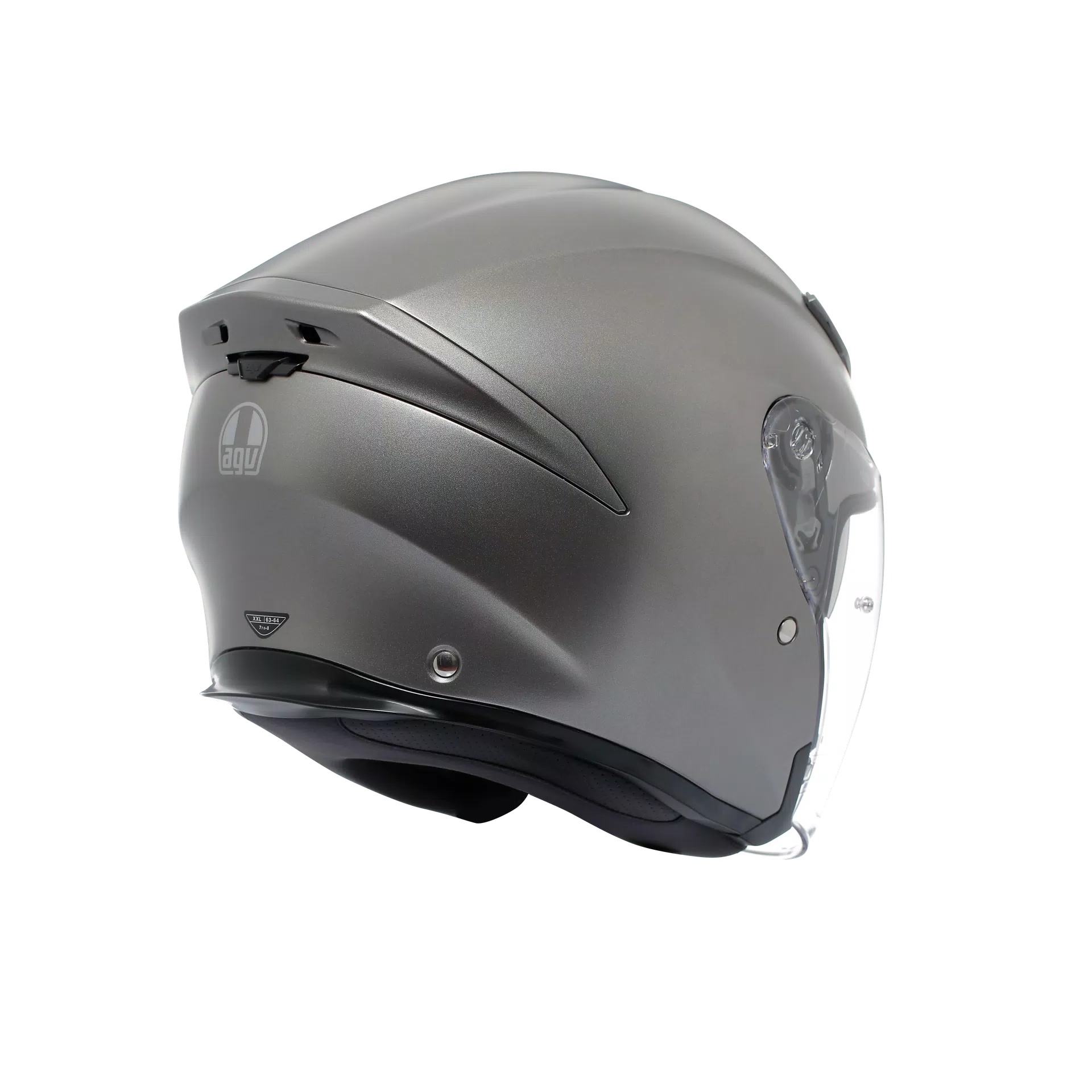 Casco Moto Jet AGV K5 Jet Evo Mono Matt Luna Grey