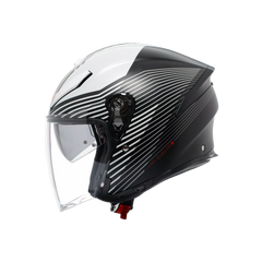 Casco Moto Jet AGV K5 Jet Evo Control Matt Black/White