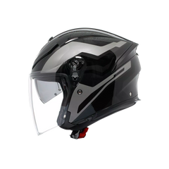 Casco Moto Jet AGV K5 Jet Evo TUNE Grey/Black
