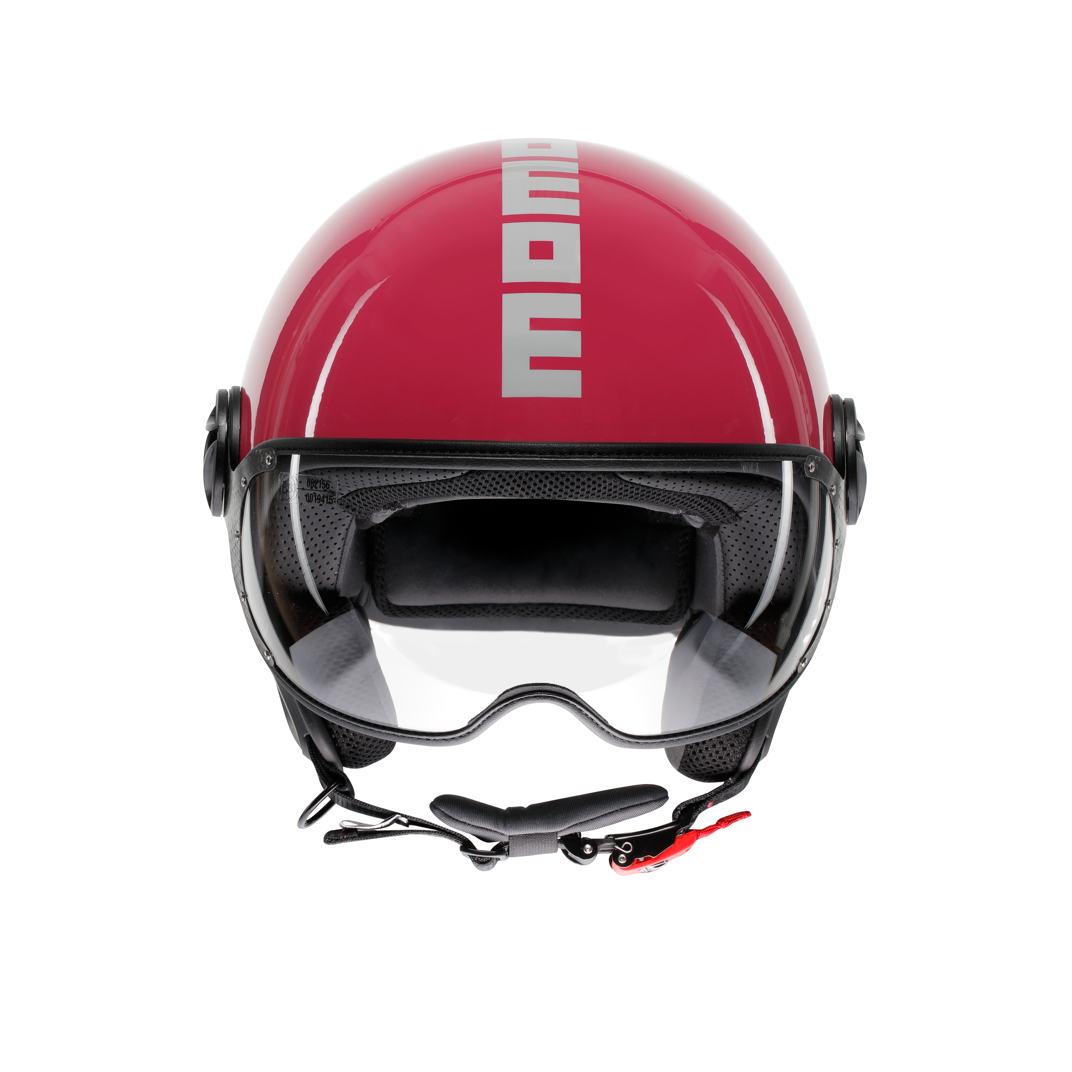 MOMODESIGN FGTR CLASSIC CANDY FUCSIA / BIANCO - CASCO JET CON VISIERA E2206