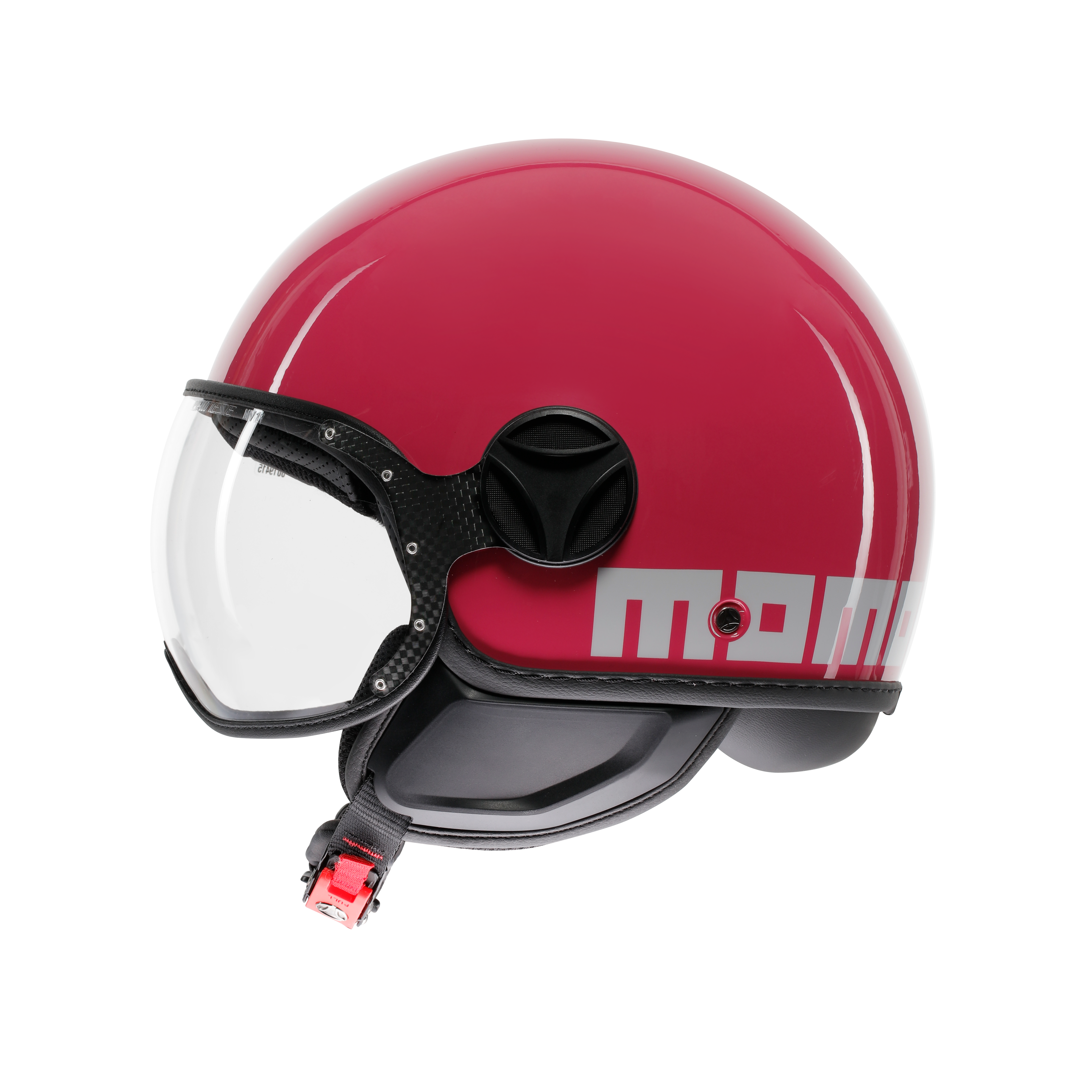 MOMODESIGN FGTR CLASSIC CANDY FUCSIA / BIANCO - CASCO JET CON VISIERA E2206