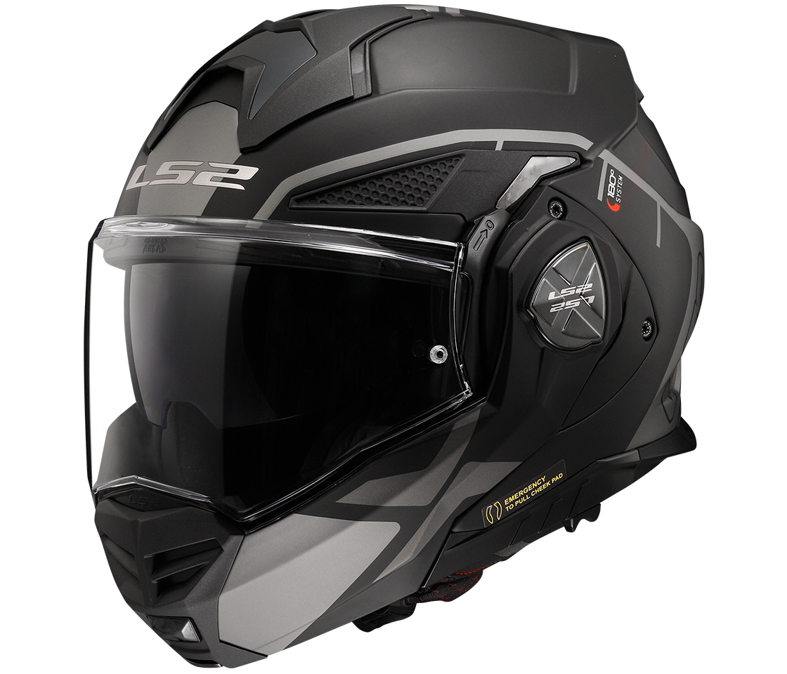 LS2 FF901 Advant X – Casco Moto Reversibile –  Metryk Matt Titanium