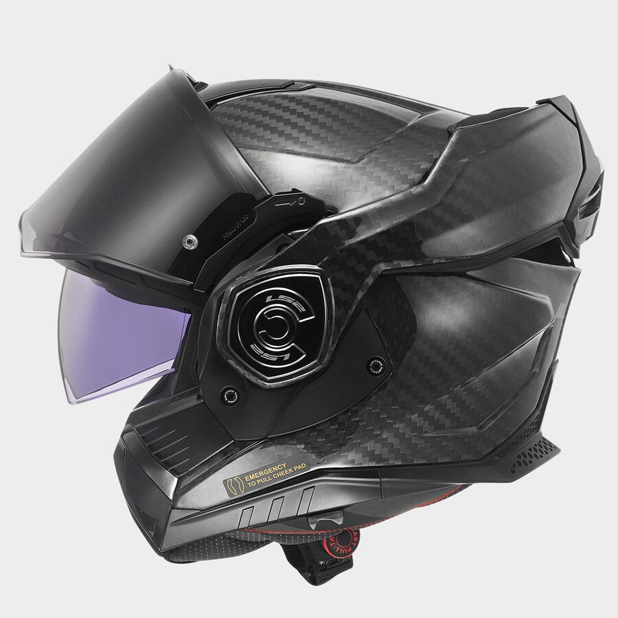 LS2 FF901 Advant X Carbon – Casco Moto Reversibile – Solid Matt Carbon