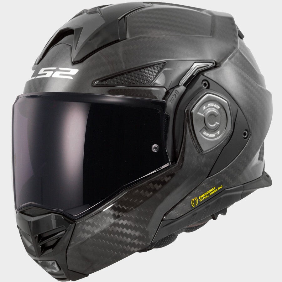 LS2 FF901 Advant X Carbon – Casco Moto Reversibile – Solid Matt Carbon
