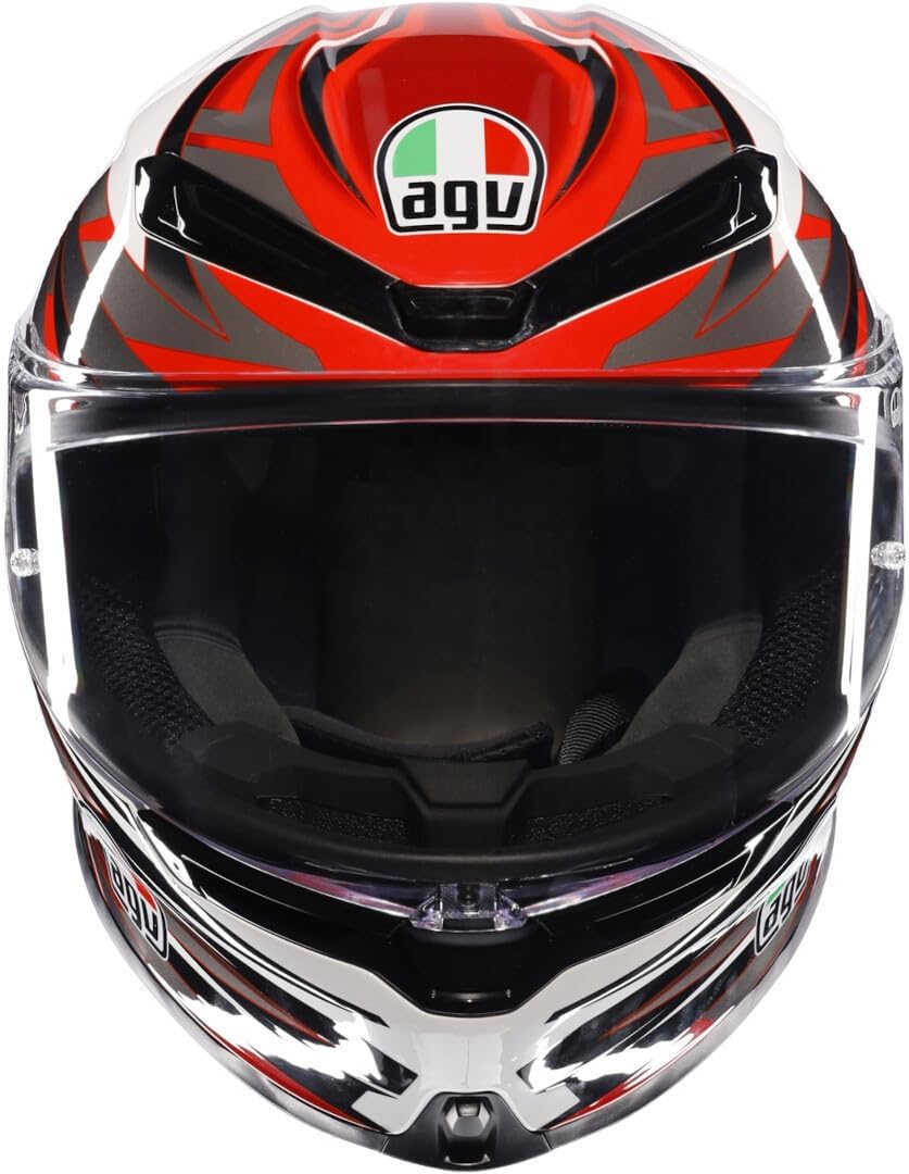 Casco Moto K6 S AGV E2206 MPLK Reeval White/Red/Grey