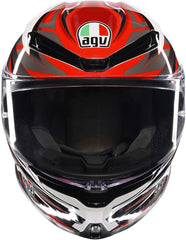 Casco Moto K6 S AGV E2206 MPLK Reeval White/Red/Grey