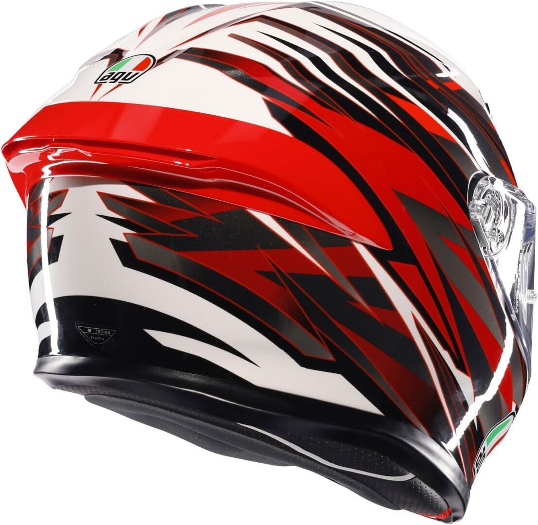 Casco Moto K6 S AGV E2206 MPLK Reeval White/Red/Grey
