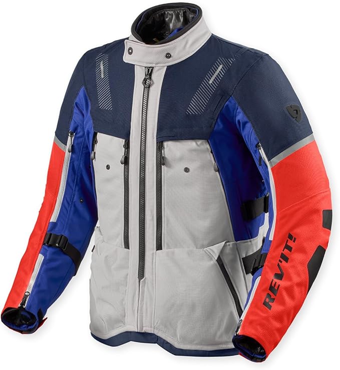 REV'IT! - Sand 5 H2O - Giacca Moto Uomo - Argento-Blu