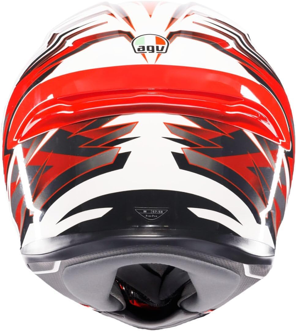 Casco Moto K6 S AGV E2206 MPLK Reeval White/Red/Grey