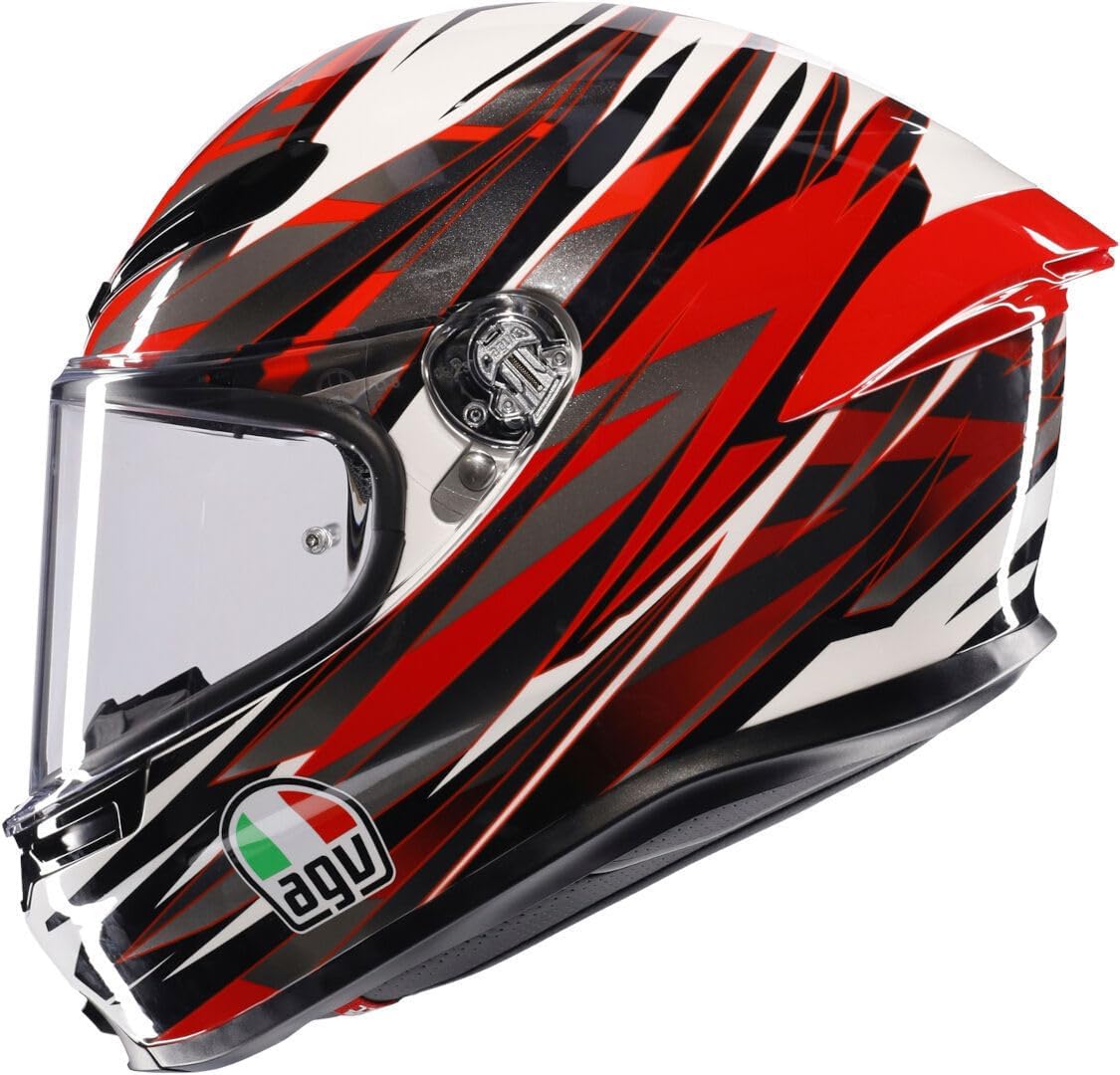 Casco Moto K6 S AGV E2206 MPLK Reeval White/Red/Grey