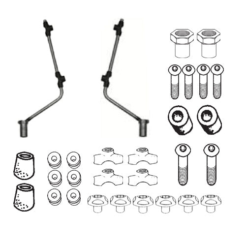 Kit Attacchi Parabrezza Givi A103A per Piaggio Beverly 125-500