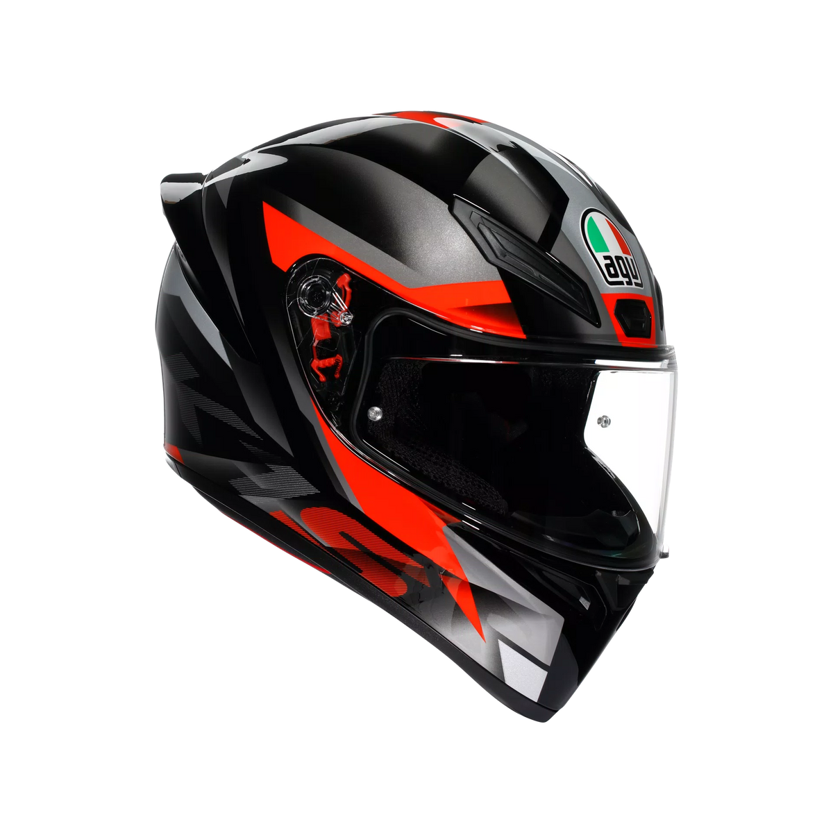 Casco Moto Integrale AGV K1 S Fastlap Black/Grey/Red