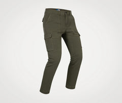 Pantaloni Cargo Moto Straight Fit PMJ Aviator Army
