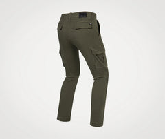 Pantaloni Cargo Moto Straight Fit PMJ Aviator Army