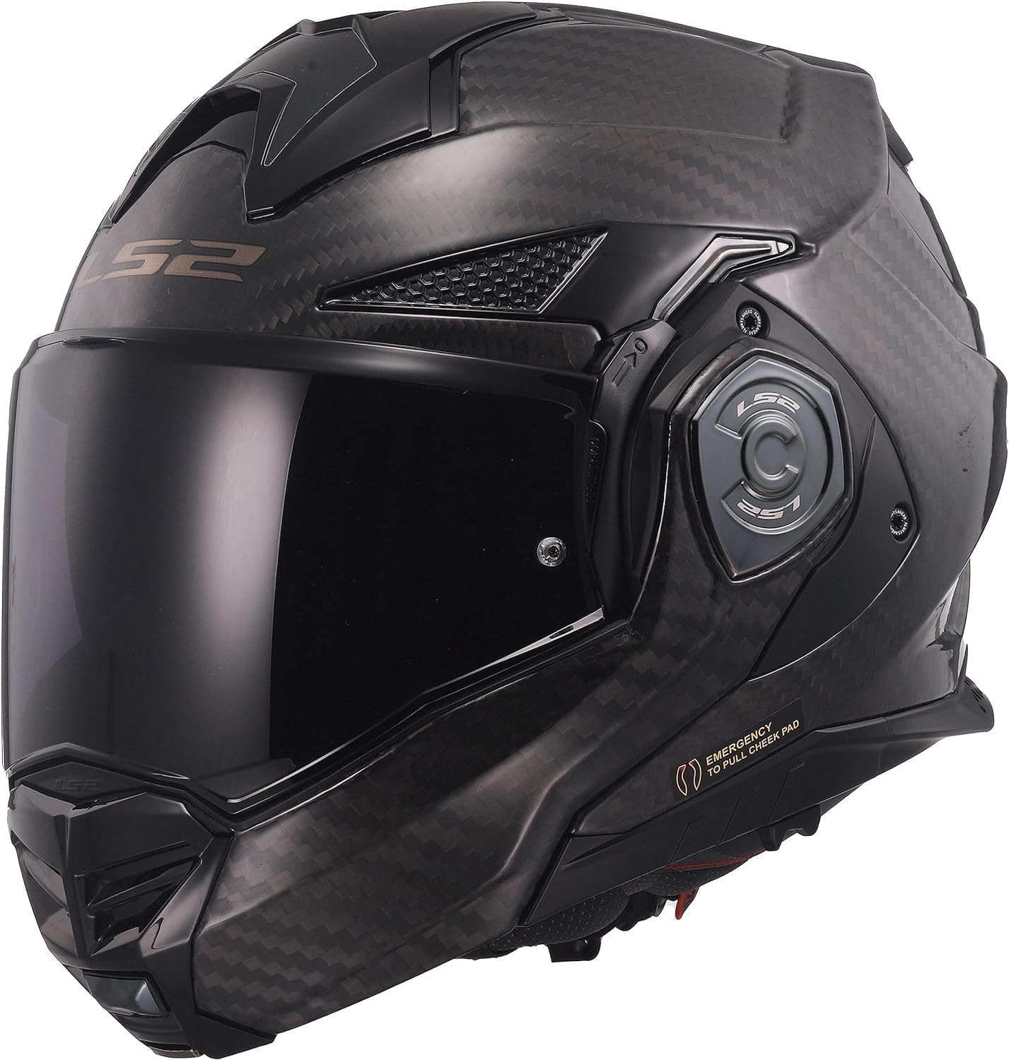 Casco convertibile in fibra di carbonio LS2 Advant X Carbon FF901