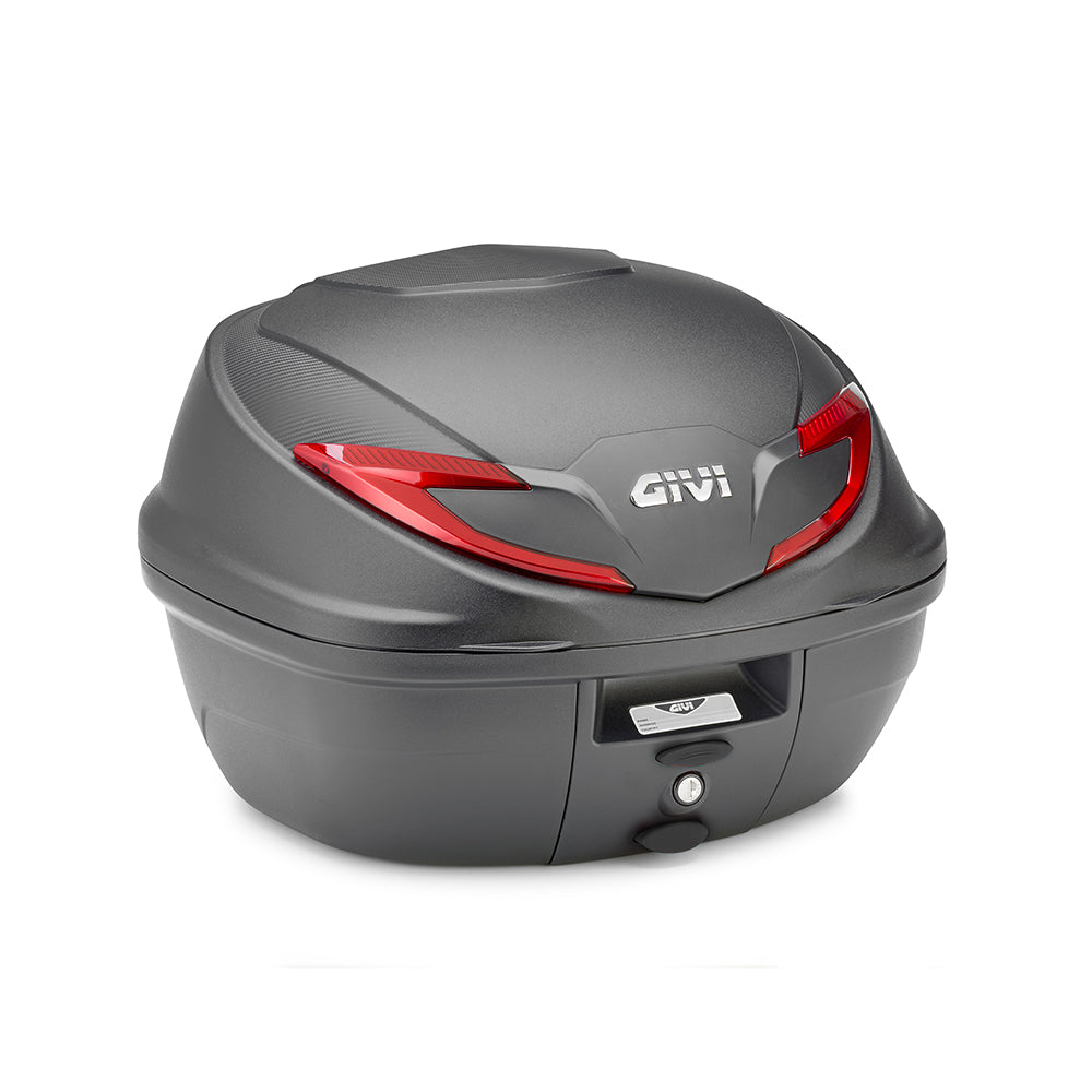 Givi - Bauletto Monolock B360N2 Nero Cattadiottri Rossi 39LT