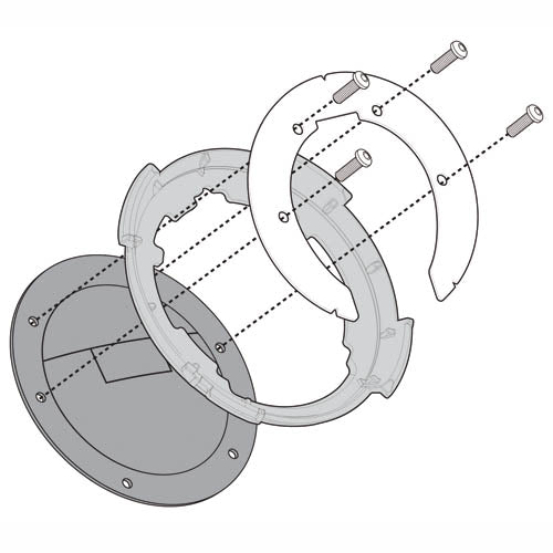 Flangia Borsa Serbatoio Givi BF12 Tanklock per KTM Duke