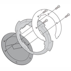 Flangia Borsa Serbatoio Givi BF12 Tanklock per KTM Duke