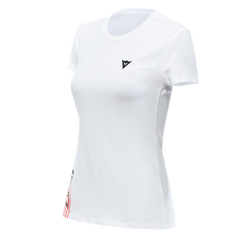 Dainese Logo - T-shirt casual femminile a girocollo 100% cotone - Donna