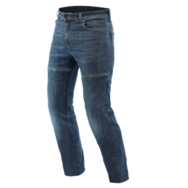 Denim Blast Regular - Pantaloni moto in Denim elasticizzato regular fit con protezioni certificate Pro-Shape 2 - Uomo