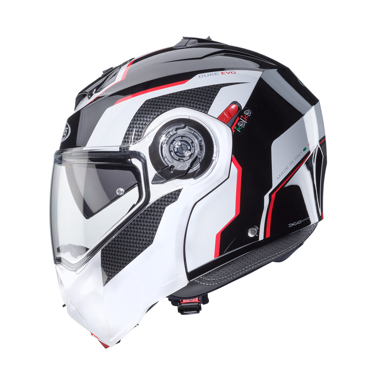 Caberg - Casco Modulare Duke Evo Move - Black/White/Red