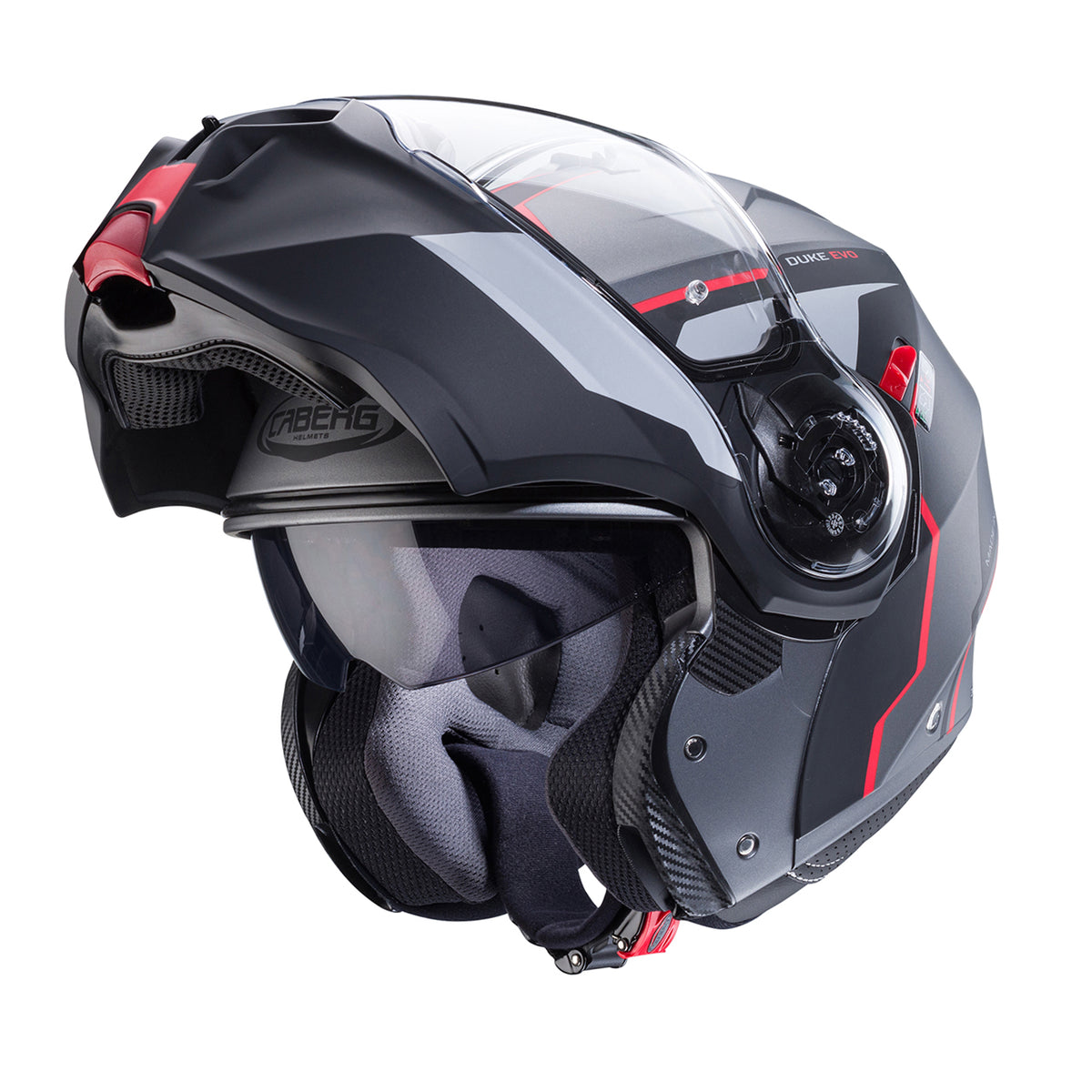 Casco Modulare CABERG Duke Evo Move - Black/Red