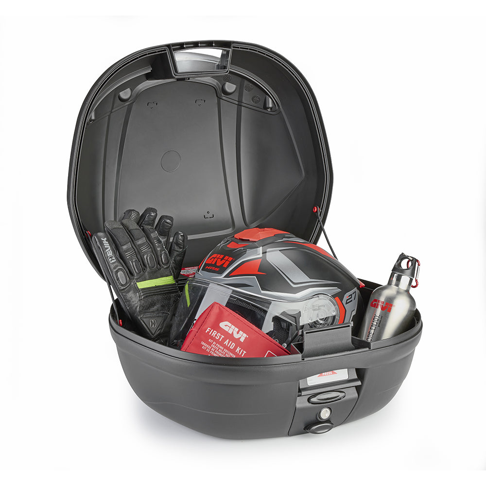 Givi - Bauletto E340NT2 Nero Catadiottri Trasparente Verniciati
