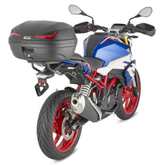Givi - Bauletto Monolock  E455N Nero con Catadiottri Rosso