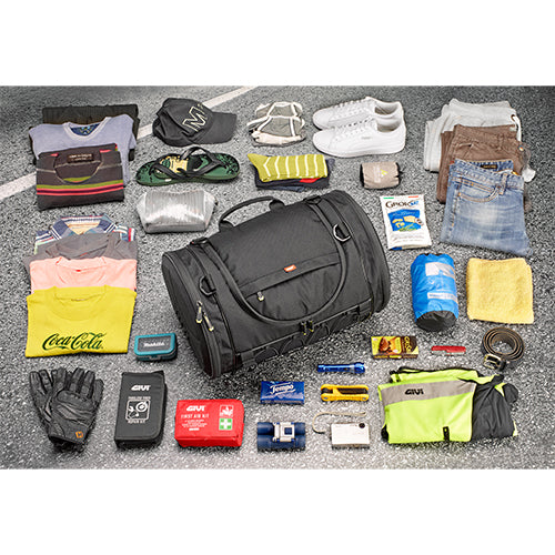 Givi - Easy Bag -EA107C - Borsa da Coda a Rullo 35L - Cinghie con Doppi D-Ring