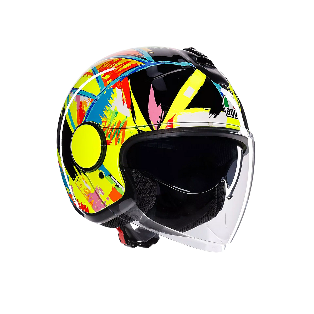 Casco Moto Jet Replica AGV Eteres Rossi Winter Test 2019