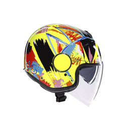 Casco Moto Jet Replica AGV Eteres Rossi Winter Test 2019