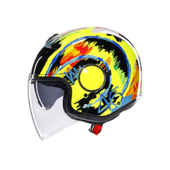 Casco Moto Jet Replica AGV Eteres Rossi Winter Test 2019