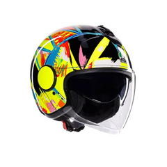 Casco Moto Jet Replica AGV Eteres Rossi Winter Test 2019